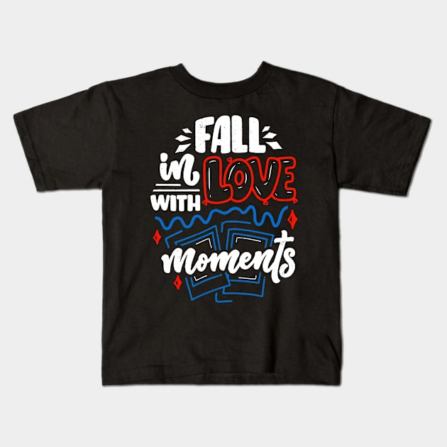 Big Moments Travel Photography Vacation Traveler Kids T-Shirt by Foxxy Merch